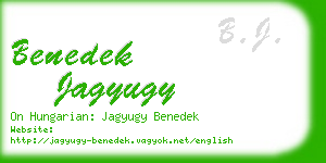 benedek jagyugy business card